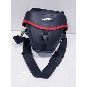 Sakar Black Leather Film Compact Camera Bag Case Pouch